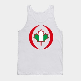 Canadian Nigerian Multinational Patriot Flag Tank Top